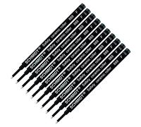 888 F - Recambios para bolígrafo de cerámica, 10 unidades, color negro