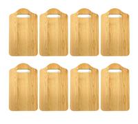 8er Set la Tabla de Cortar Cocina Madera Natural 25x15x1cm Tablero Desayuno
