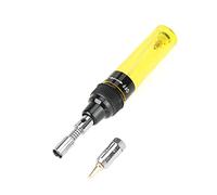 8ML Soldador de butano,PC Gas recargable inalámbrico Iso-Tip Soplete Soplador Soldador Pluma Gas butano para herramienta electrónica de reparación(Amarillo)