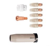 8pcs 36KD Boquilla de Soldadura Kit de Cobre para Contacto Consejos 0.8 | Cobre de alta pureza, conductividad estable, se adapta a antorchas MIG/MAG, incluye boquilla, difusor, soporte