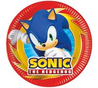 8Pk 20Cm Sonic Paper Plates