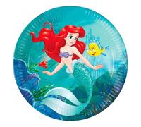 Procos Platos de papel Ariel Curious – Pack de 8 – 23 cm