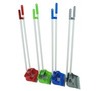 8tlg. Juego de Escoba y Recogedor Con Labio Goma Barrer Pala Plástico