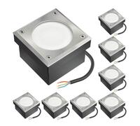 8x LED empotrable de suelo para adoquines NEOLUM para exterior IP67 angular 10