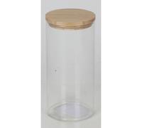 8x Tarro De Almacenamiento 1750ml Con Tapa De Bambú Hermético
