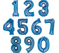 9 Blue - 34" Foil Numbers