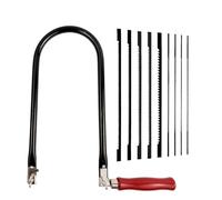 9 Kit Sierra Caladora Negra, 4/6/8/10 Pulg, 10/14/18/24/32 Dientes | Arco Sierra Para Metal Y Madera Con Mango Madera, Sierra Metal Pequeña Giratoria 360° Para Trabajo Preciso Madera
