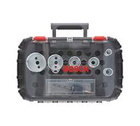 Bosch Professional Progressor for Wood and Metal Set de 9 unidades de sierras de corona (para instaladores de sanitarios, accesorios para taladro)