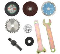 9 Piezas Amoladora Angular Taladro Eléctrico Manual,Adaptador de Taladro de Mandril de Eje de Vástago de 10 mm para Cumplir con el Taladro Eléctrico de Molienda,Corte de Azulejos, Metal