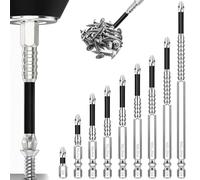 9 Piezas de Conjunto de Brocas para Destornillador Taladro de Alta Magnetismo, Conjunto Universal de Brocas para Destornillador Taladro Altamente Magnético y Resistente