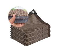 90% e Cloth - Toldo Coffee Sune con ojales, 4 x 12 m, para exteriores, para jardín, patio, cubierta, protección UV y fácil de instalar
