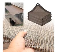 90% e Cloth - Toldo para exteriores de 6 x 7 m con ojales, cubierta solar para patio, balcón, patio, color café para proteger el jardín