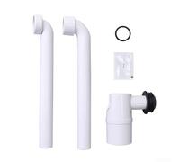 90 grados de desagüe para lavabo, sellado de agua, antiolor, drenaje para fregadero, para sistemas Geberit, longitud ajustable, filtro de pelo PP, material EPDM (90°)