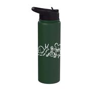 90s Y2K Ratón caracol y gusano a la hora del té Stainless Steel Insulated Water Bottle