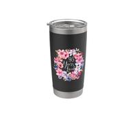 93 años amados Corona floral del 93º cumpleaños Vaso térmico de acero inoxidable de doble pared