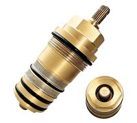 94282000 Cartucho Termostatico para Hansgrohe, Unidad de Temperatura 3/4" | Cartucho de Válvula de Ducha Unidad de Control Termostática de Latón, Apto para Hansgrohe Ecostat 2/3 Agujeros