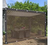 95% e Cloth - Red solar marrón para plantas, graneros y perreras - Tela de resina UV en 1 x 4 m, 2 x 20 m, 5 x 10 m, 8 x 8 m - Protección de jardín al aire libre