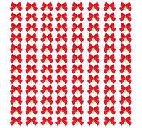 96 Piezas Arcos Navideños, Lazos Rojos Navideños, Arcos del árbol de Navidad Lazos, Mini Arco Adornos para Boda, Fiesta, Decoración del Hogar, Guirnaldas Colgantes, Decoración de Año Nuevo, Artesanía