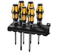 Wera Juego de destornilladores TORX Kraftform 977/6 – Destorcincel y bandeja, 6 piezas