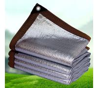 99% reflectante e ClothHeatResint Cubierta de malla con ojales para jardinería, camping, invernadero y protección de perros (500 cm x 750 cm), protección UV para uso en exteriores