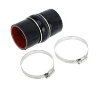 A ABSOPRO 1 Juego 51mm/2.01" 102mm/4.02" Manguera De Silicona Para Coche Negra Roja Con Abrazaderas Manguera De Goma Universal