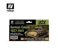 Acrylicos Vallejo - Juego de aire modelo "German Colors 4,894.6-4,930.1 cm, gris, 17 ml (paquete de 8)