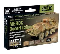 A Estrenar Vallejo Farb-Set, Merdc Wüstentarnung US Ejército, 6x17ml Artículo