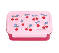 A LITTLE LOVELY COMPANY Bento - Fiambrera Diseños - caja de almuerzo y desayuno, caja de aperitivos para niños (Rosa)