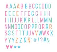 A Little Lovely Company - Letras para Caja de Luz color Pastel, LTLE005