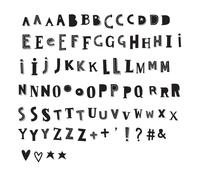 A Little Lovely Company - Letras para Caja de Luz Funky Black, LTLE023