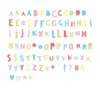 A Little Lovely Company - Letras para Caja de Luz Funky Colour, LTLE024
