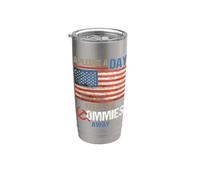 A Pledge A Day Keeps The Commies Away American Flag America Vaso térmico de acero inoxidable de doble pared