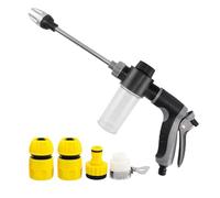 a presión multifuncional para detalles de coche, boquilla de manguera de jardín alta, limpiador automático portátil, spray ajustable, limpieza del hogar, jardín, patio, mascotas, ventana