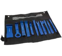 A-PRS11 - Juego de herramientas para molduras de plástico, 11 piezas, palancas de plástico, clips de plástico, cuñas de espejo retrovisor, palancas ranuradas, herramientas de liberación de juntas de