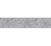 A.S. Création 346667 - Cenefa de flores (autoadhesiva, 5,00 m x 0,13 m), color gris