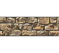A.S. Création cenefa autoadhesivo Stick Ups beige amarillo negro 5,00 m x 0,17 m 905819