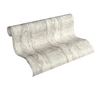 A.S. Création Côte d`Azur 354134 35413-4 - Papel pintado (fieltro, 10,05 m x 0,53 m), color crema y gris