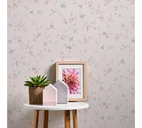 A.S. Création Maison Charme 390712 - Papel pintado para pared (10,05 x 0,53 m), color crema, verde, azul y rosa