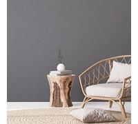 A.S. Création Natural Living 386624 - Papel pintado (10,05 x 0,53 m, sin PVC, metalizado), color negro y plateado