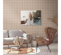 A.S. Création Natural Living 386641 - Papel pintado a cuadros (10,05 x 0,53 m), diseño de cuadros