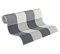 A.S. Création papel pintado de tejido-no-tejido Elegance gris blanco 10,05 m x 0,53 m 206367