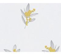 A.S. Création papel pintado de tejido-no-tejido Paloma crema gris verde 10,05 m x 0,53 m 301383
