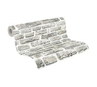 BB51122-Bricks y Más Muro de Piedra Efecto Gris Plateado Galerie Papel Pintado