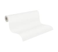 A.S. Création Papel Pintado Liso Greenery Papel pintado tejido no tejido 10.05 m x 0.53 m Blanco Fabricado en Alemania 367131 36713-1
