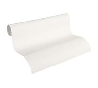 A.S. Création Papel Pintado Liso New Life Papel pintado tejido no tejido 10.05 m x 0.53 m Blanco Fabricado en Alemania 349323 3493-23