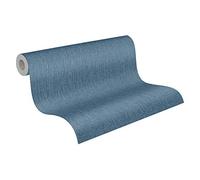 A.S. Création Papel Pintado Liso Papel pintado tejido no tejido 10.05 m x 0.53 m Azul Fabricado en Alemania 379521 37952-1
