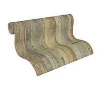 WW22211 Papel Tapiz De Madera Y Mimbre De Madera Bronce Marrón Galerie