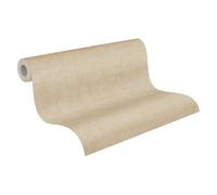 A.S. Création Papel pintado monocolor con estructura beige topo, jade 395033 - Papel pintado no tejido de alta calidad para diferentes espacios - 10,05 m x 0,53 m - Fabricado en Alemania