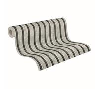 A.S. Création papel pintado no tejido con efecto madera en gris, negro - papel pintado decorativo 10,05 x 0,53 m - 790415