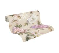 A.S. Création Papel pintado no tejido, diseño de flores, color violeta, rosa y verde, 396081, papel pintado de alta calidad con flores en 10,05 m - 0,53 m - Fabricado en Alemania
